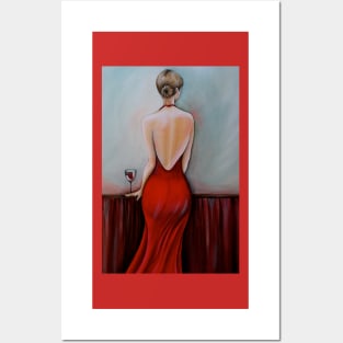 Lady In Red Posters and Art